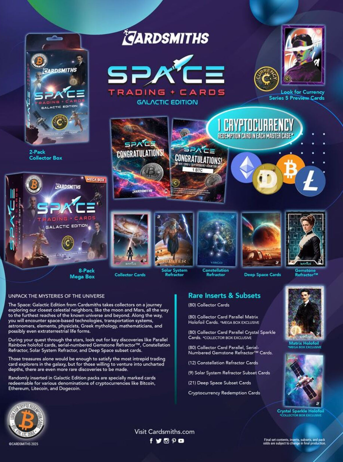 Cardsmiths: Space Trading Cards - Collector Master Case 5/26/25
