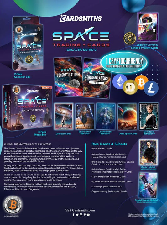 Cardsmiths: Space Trading Cards - 5x Collector Master Case Break
