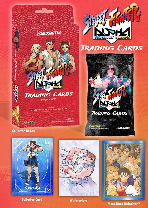 Cardsmiths Street Fighter Alpha Trading Cards - Collector Box (2-Pack)